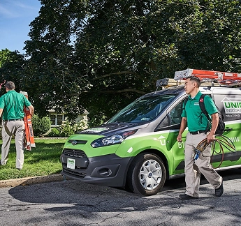 Unique Indoor Comfort vehicle outside for services