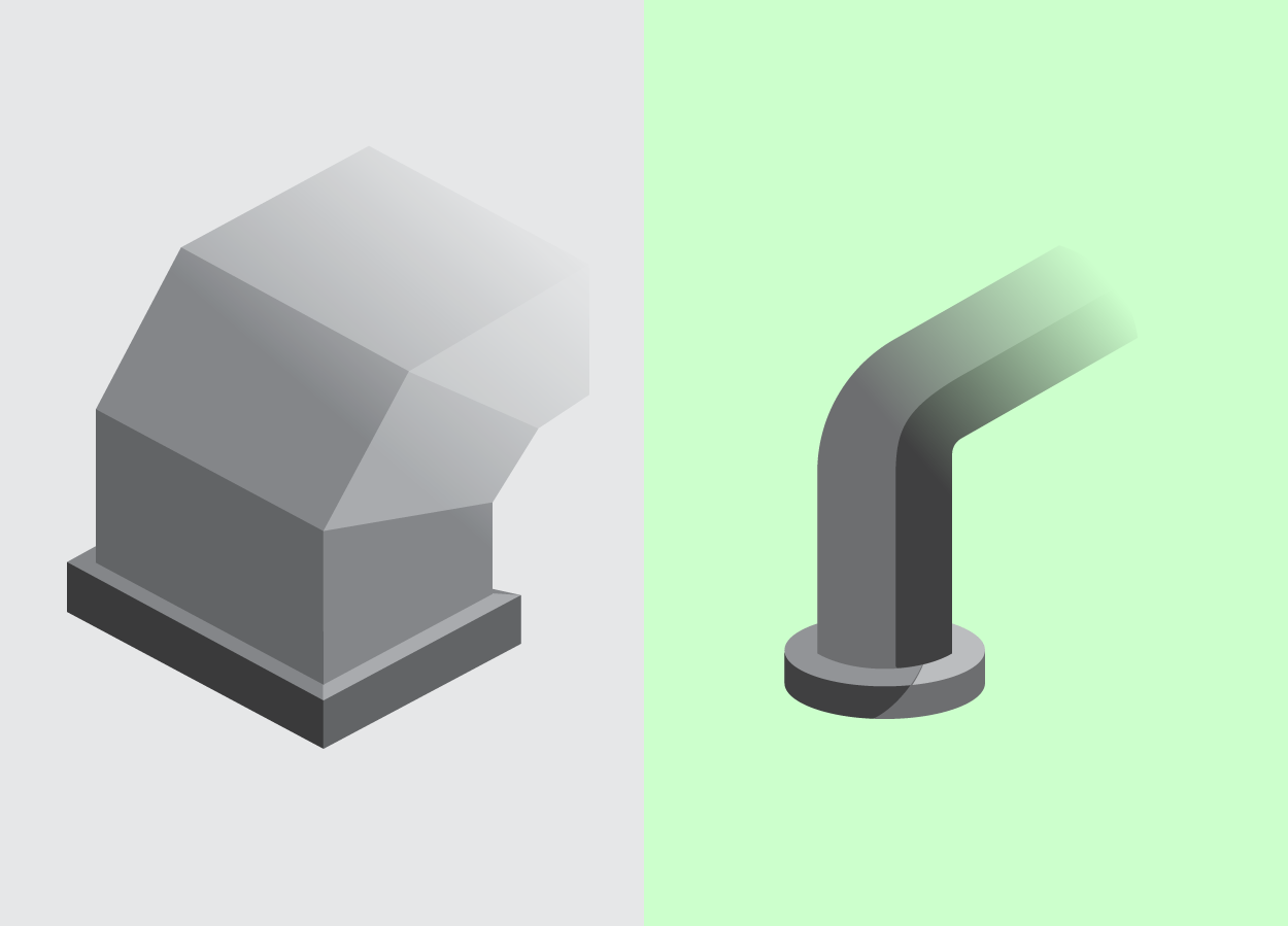 High Velocity AC Ducts